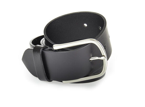 Belte kurvet 4 cm sort 